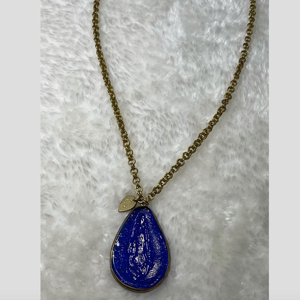 New with Tags - Anthropologie Blue Glass Necklace